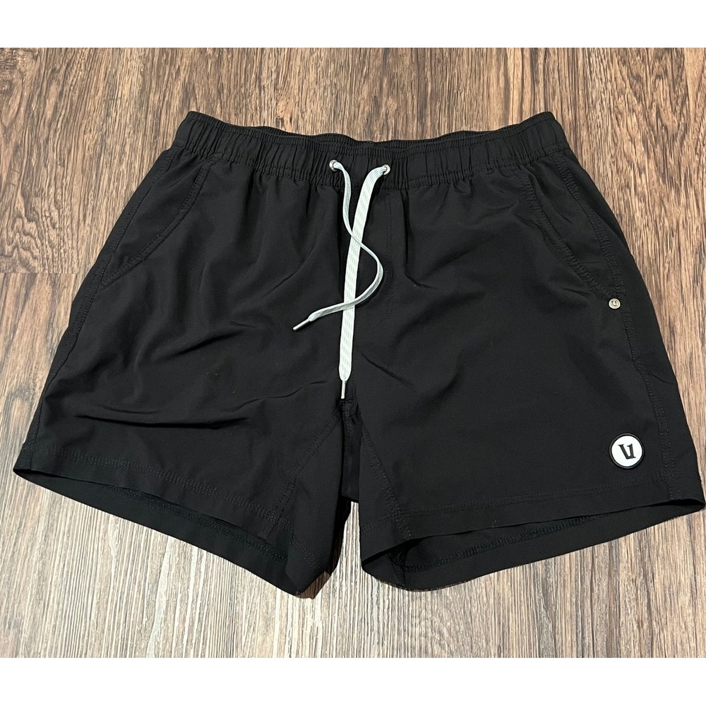 Vuori Kore Shorts Mens Medium Black Lined Athletic Training Running V367